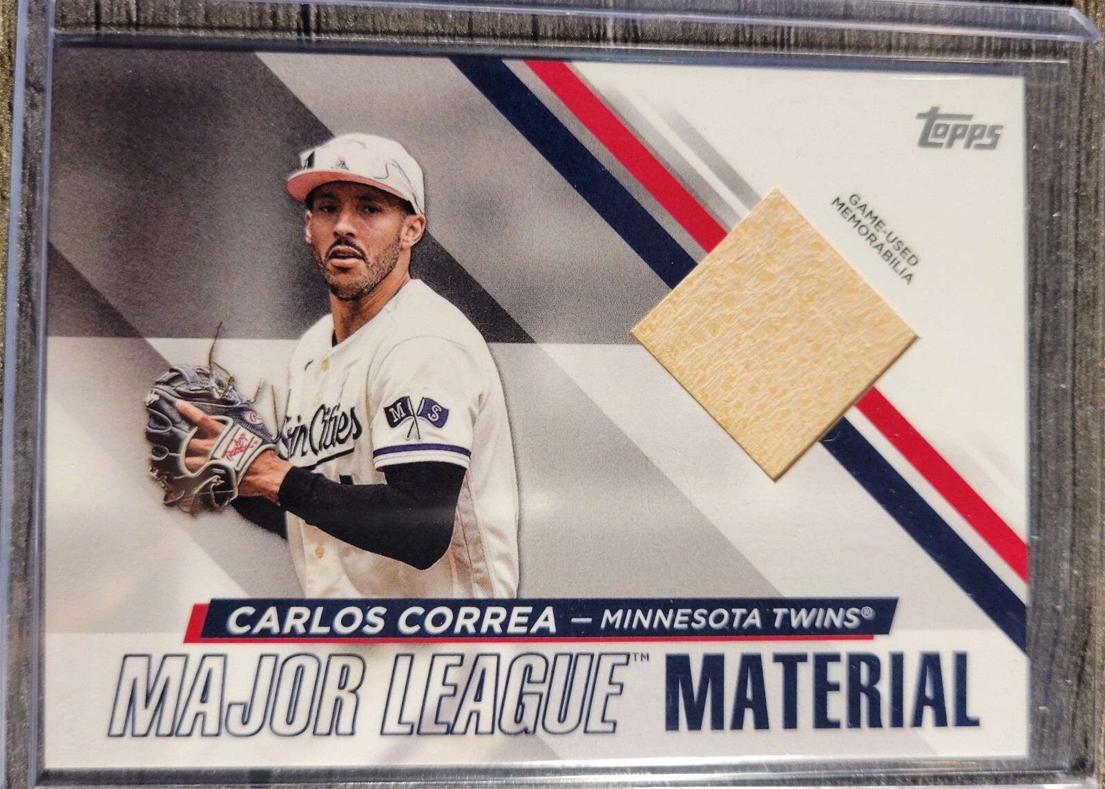 Carlos Correa #MLM-CC 2024 Topps Baseball Major League Material Relics (Series 1)