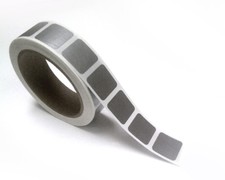 500 - Scratch Off Labels 1" x 1" Silver Square Stickers, Permanent Adhesive