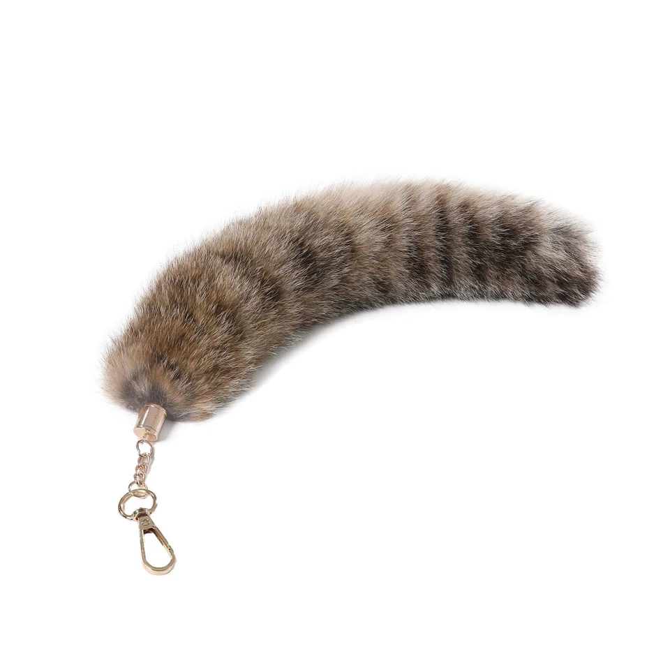 Real Fox Tail Fur Keychain Tassel Bag Charm Key Ring Cosplay Toy Handbag Charm - image 4 of 4