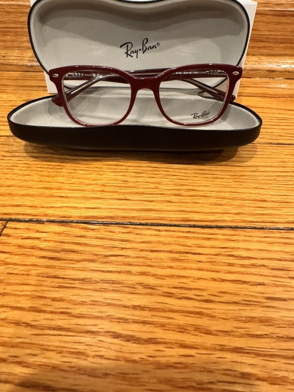Ray-ban Rb5285 5738 Burgundy Square Eyeglasses Frames 53-19-145