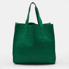 Borsa verticale in pelle verde Marni