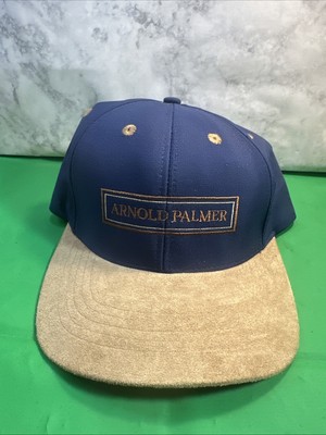 Vintage Arnold Palmer hat adjustable snapback cap suede bill P-32