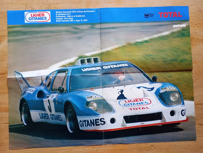 AE094 POSTER Sportwagen um 1980 - Format ca. A1 - LIGIER GITANE