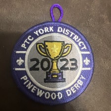 Pine Tree Council York District Pinewood Derby 2023 Patch