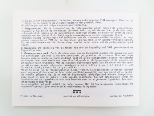 Marklin 3045 - 3046 Tender Locomotive - Replica booklet 0167 - Picture 2 of 3