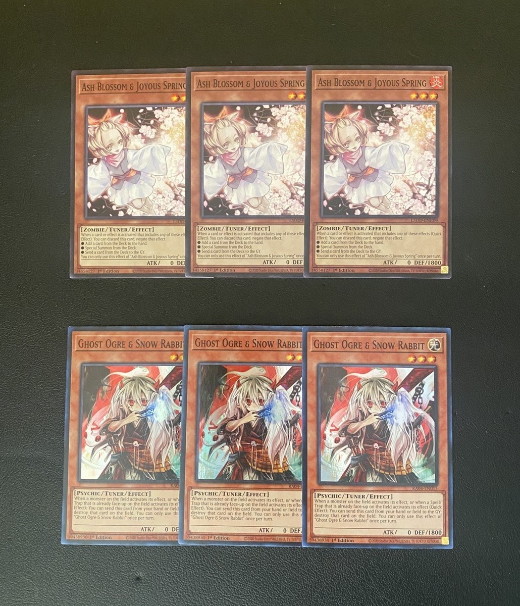 Yugioh! Hand Traps (Ash Blossom, Imperm, Ghost Ogre, Mourner
