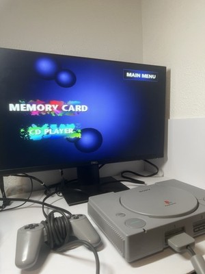 Sony PlayStation 1 Video Game Console - Gray+ Controller
