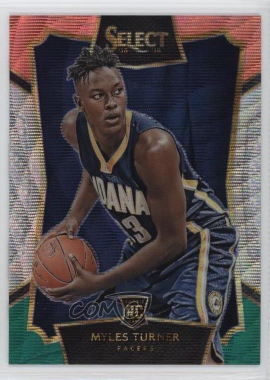 2015-16 Panini Select Concourse Tri-Color Prizm Myles Turner #8 5i2