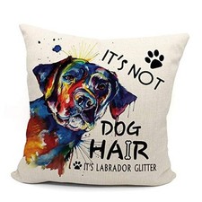 Labrador Pillow Covers 18x18,Black lab Gifts,Labrador Retriever Beige3