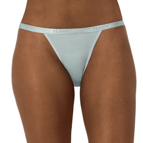 HANES Originals Women’s 3-Pack SuperSoft String Bikini Underwear Panty Size XL - Picture 2 of 7