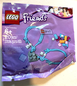 Lego Friends Lot of 9: 301113, 30205, 30106 Key Chain Bracelet Polybags