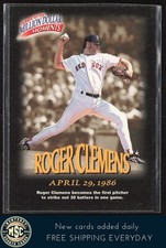 Roger Clemens 1997-98 Fleer Million Dollar Moments #12 Boston Red Sox