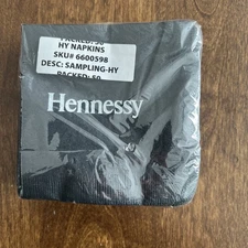 Hennessy Cognac Black & White Paper Cocktail Napkins - 50 pack - New