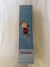 New Charlie Brown Christmas Tree 24" w/ Linus Blanket Ornament Open Box Complete