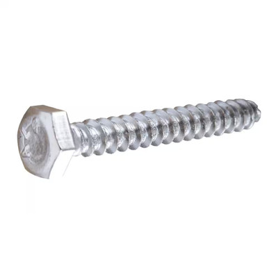 1/4 In. X 1-1/4 In. Hex Zinc Plated Lag Screw (100-Pack)