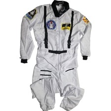 Astronaut White Jumpsuit Costume Men's Size MEDIUM Space Spaceman Cosplay