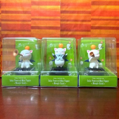 Final Fantasy XIV FF14 Online Moogle Music Band Mini Solar Figure 3-Piece Set