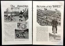 Bicycle 1935 vintage pictorial Colson 2 Speed-Delta Gangway Horn & Teacup Light