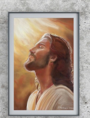 original spirituelles Gemälde Jesu Friedensfürst
