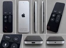 Apple TV Siri Remote A1513 1st Gen Aluminum Bluetooth Rechargeable Tested