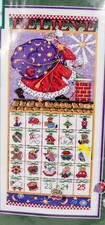 Dimensions Mary Engelgelbreit Advent Calendar 9x18 1995 Cross Stitch Open kids