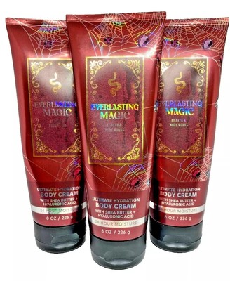 SET OF 3 ~ Bath & Body Works EVERLASTING MAGIC BODY CREAM 8 OZ~NEW~RARE! 