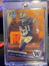 2023 Bowman University Chrome - Jalen McMillan #164 Orange Refractor 25/25 (RC)