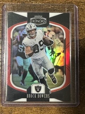 Panini 2025 Honors Football Brock Bowers #18 Prizm Red 11/35 Raiders