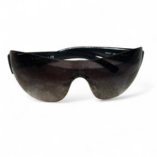Prada Sunglasses SPS 07F Model Tinted Gradient Wraparound Rimless Made Italy