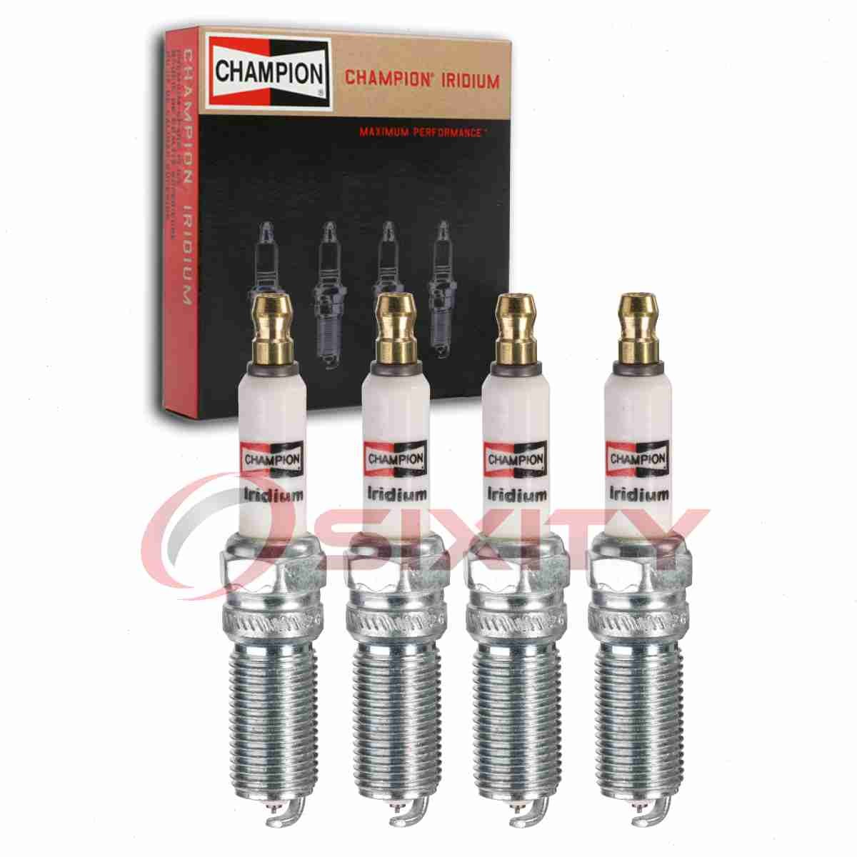 4 pc Champion Iridium Spark Plugs for 2007-2013 Mazda 3 2.3L L4 Ignition gt