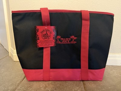 NEW Trader Joes Bag Red/Black Reusable Tote Bag International Shipping Available