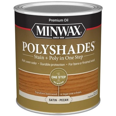 PolyShades Antique Walnut Wood Stain + Polyurethane Finish - 2 in 1