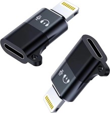 2Pack i-phone Male to USB C Female Audio Adapter for iPhone iPad