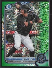 2022 Bowman Draft #BDC-175 Jose Salas Chrome Green Sparkle Refractor #/99
