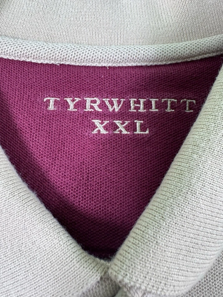 Camisa Polo Charles Tyrwhitt Para Hombre XXL Rayas Manga Larga Algodón Golf Foto 3 de 4