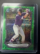 Ethan Holliday 2026 Bowman Green Shimmer/99 Rockies 1st Rc Rare