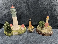 LOT OF 3 LIGHTHOUSES THOMAS KINCADE BEACON HOPE CAPE DISAPPOINT GRAY'S HARBOR