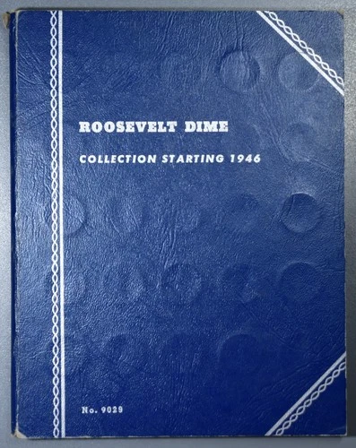 1946-1965 10C ROOSEVELT SILVER DIMES Compl Exc 1955-D All BU Whitman 9029 A6926