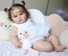 24-Inch Realistic Reborn Baby Girl Doll – 3D Skin & Veins, Soft Silicone Gift