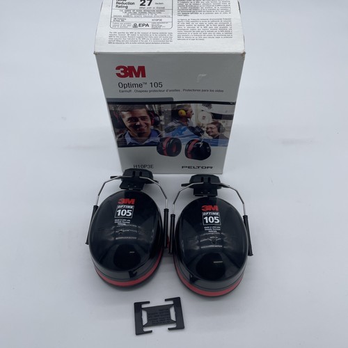3M Peltor Optime 105 Earmuffs H10P3E Cap Mounted