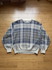 Vintage Knit Sweater Men's Grandpa Style 90s Size Large