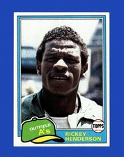 1981 Topps Set-Break #261 Rickey Henderson NM-MT OR BETTER *GMCARDS*