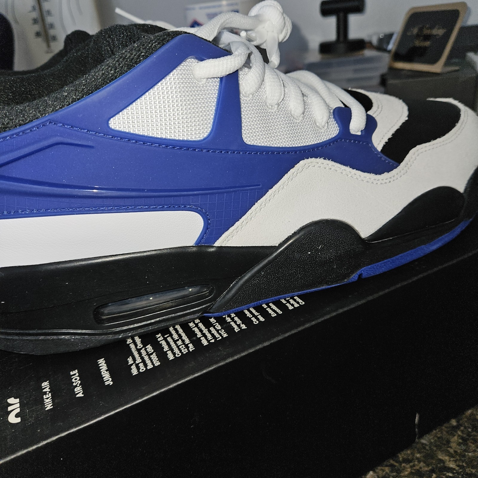 New AIR JORDAN 4 RM BASKETBALL SHOES Sneakers 🧊 #FQ7939 140 🔥 Size 13 J's Blue thumbnail 7