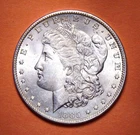 1885-0 Morgan Silver Dollar - AU/BU - Free Shipping!