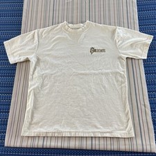 VTG Girl Scouts Shirt Womens Medium Ivory Embroidered MADE IN USA Ladies #8805