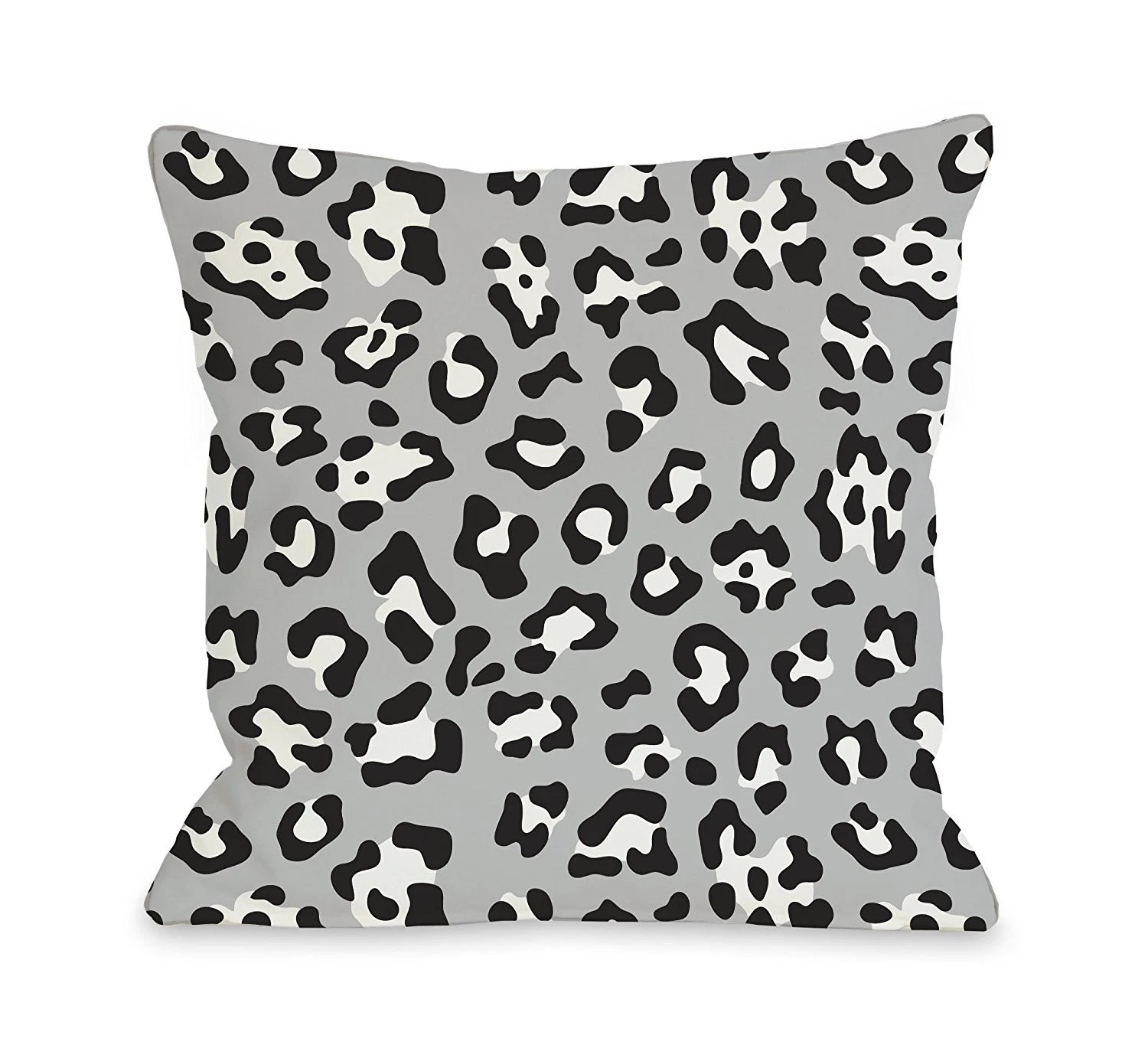 Bentin Home Decor Gabriella Cheetah Throw Pillow by OBC, 18"x 18", Black/White