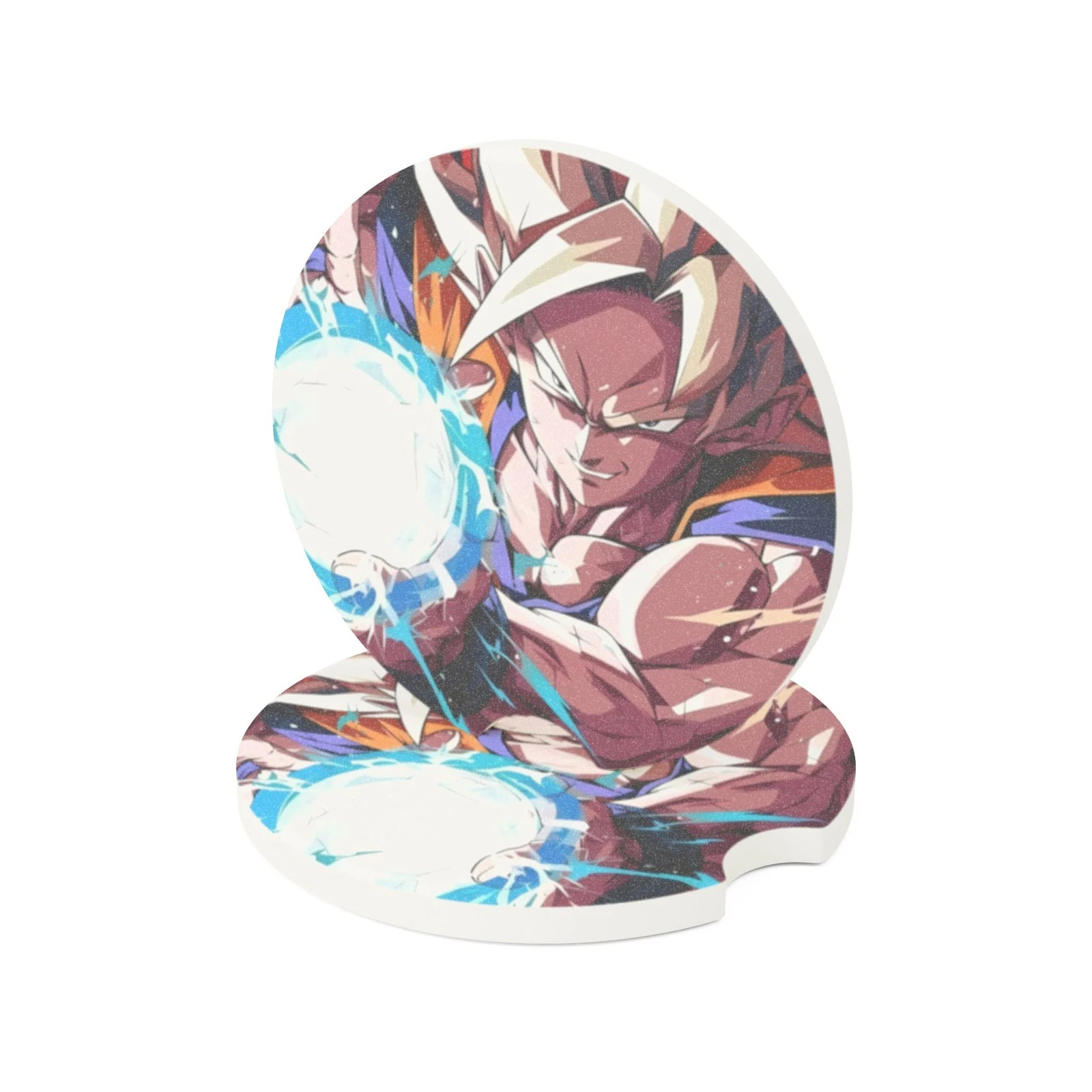 Dragon Ball Z Soapstone Car Coaster – Goku Super Saiyan Cup Holder Insert