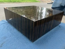 Post Modern BERNHARDT FURNITURE Cocktail Table “Morrison Table w/ Tuxedo Finish”