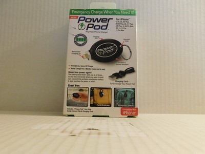 Power Pod As Seen On TV Keychain Phone Charger Compatible With iPhone