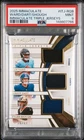 2025 Immaculate Cam Ward / Jaxson Dart / Tyler Shough Triple Jerseys /49 PSA 9